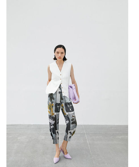 Abstract Art Tapered Pants